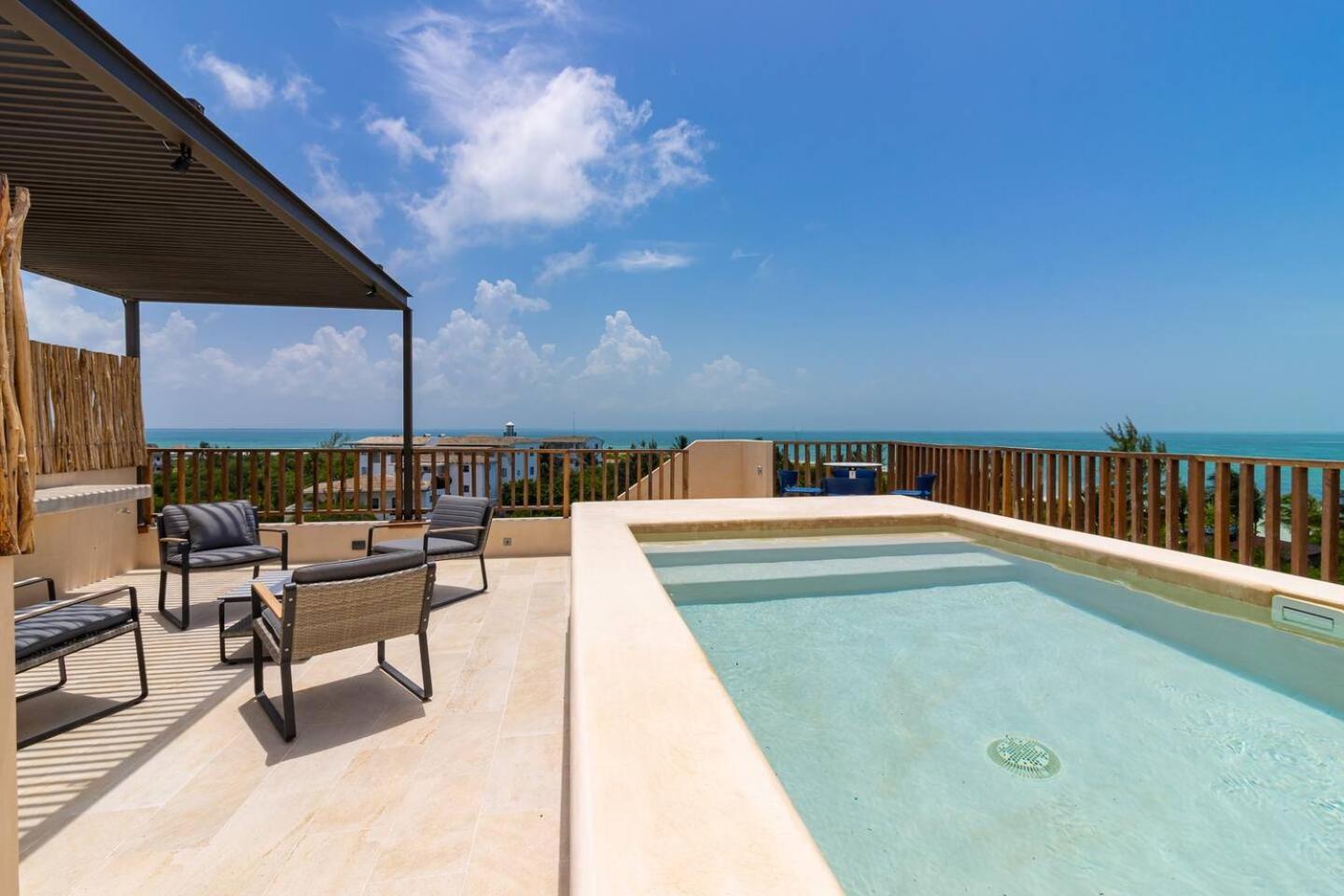 Penthouse Con Alberca Privada Y Hermosas Vistas Al Mar - A301 Остров Холбокс Экстерьер фото